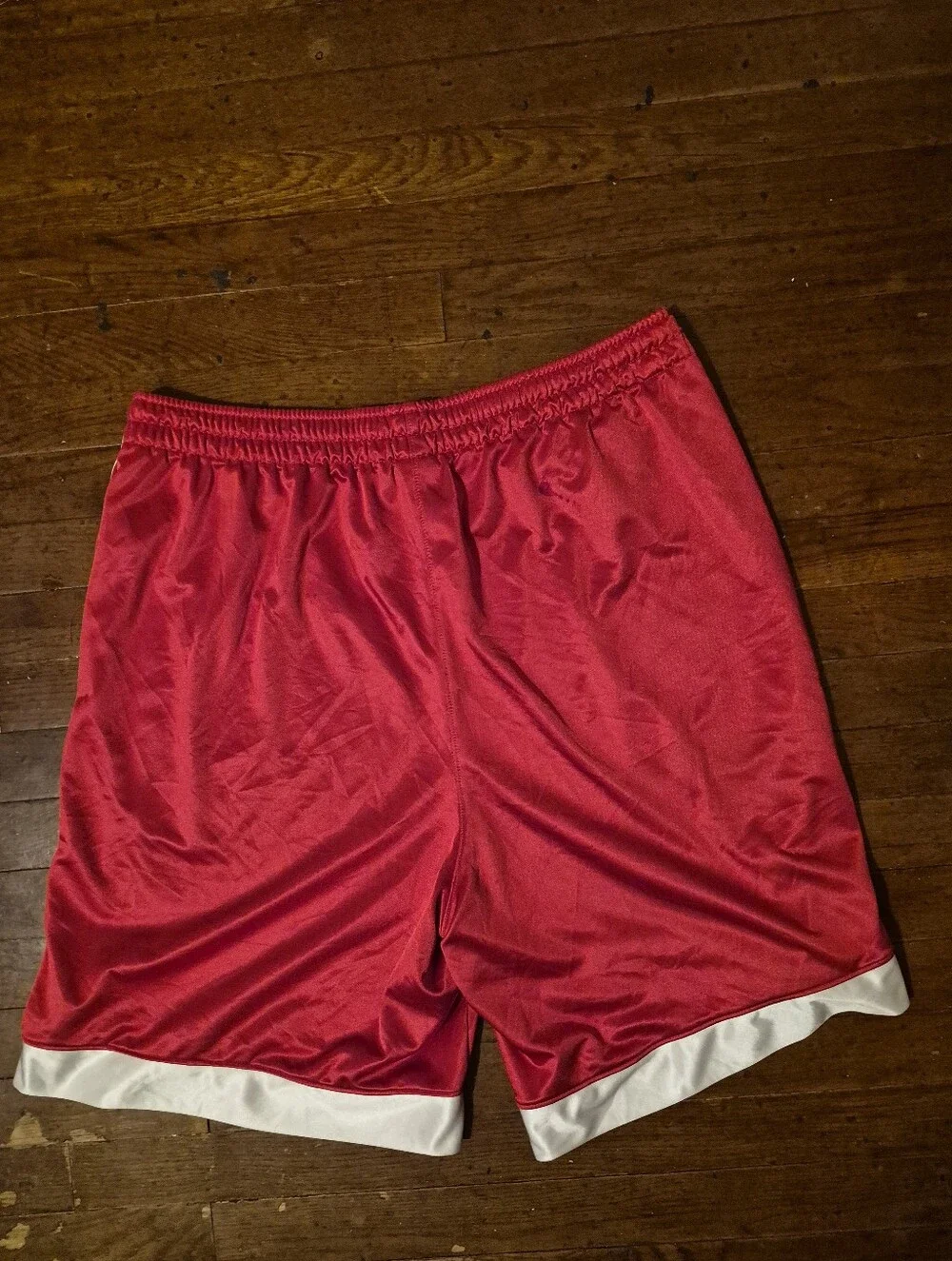 Jordan Mens Sz XL Red Basketball Shorts with White Trim